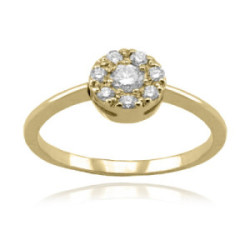 Anillo oro 18k diamantes