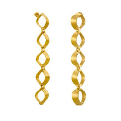PENDIENTES LARGOS DORADAS XALUC