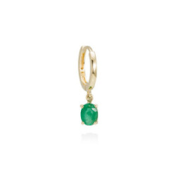 Piercing oro 18K esmeralda