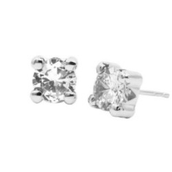 Pendientes oro 18k zirconita
