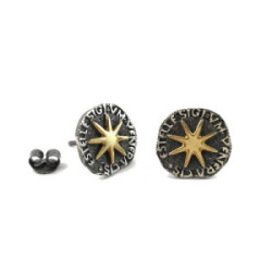 Pendientes plata y oro