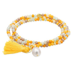 Pulsera ZEN cristal y perla natural