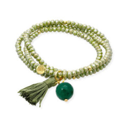 Pulsera ZEN cristal verde