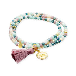 Pulsera ZEN cristal charm Mamá