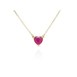 Collar oro 18k Rubí