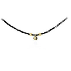 Collar oro 18k diamante