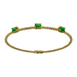 Brazalete oro 18k esmeraldas