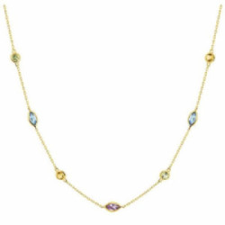 Collar oro 18k topacios