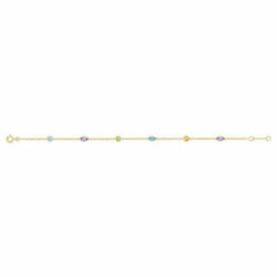 Pulsera oro 18k topacios