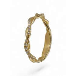 Anillo oro amarillo 18k diamantes