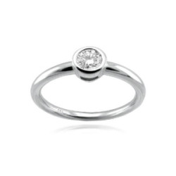 Solitario oro 18k diamante natural