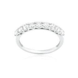 Alianza oro 18 k diamantes naturales