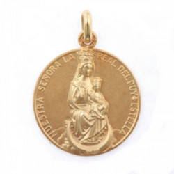 Medalla Virgen del Puy. Oro 18 kt.